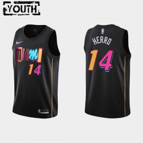 Barn Miami Heat Tröja Tyler Herro 14 Nike 2021-22 City Edition Swingman